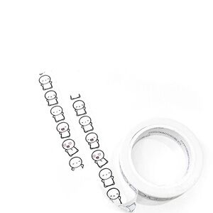 TheCoffeeMonsterzCo Vertical Emoti 2.0 Washi Tape - 12mm